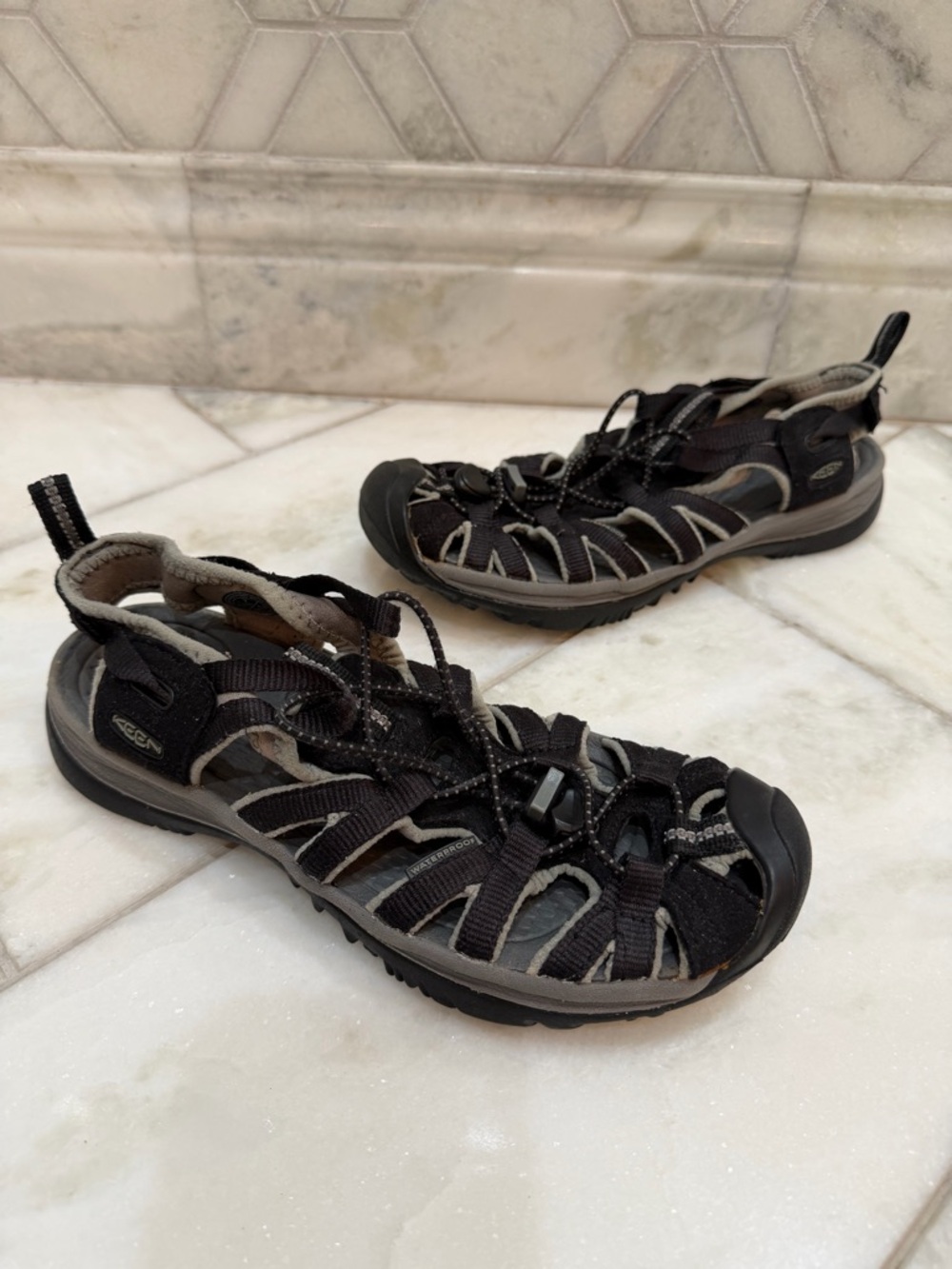Size 7 Women’s Keen Whisper Sandals Black / Gray